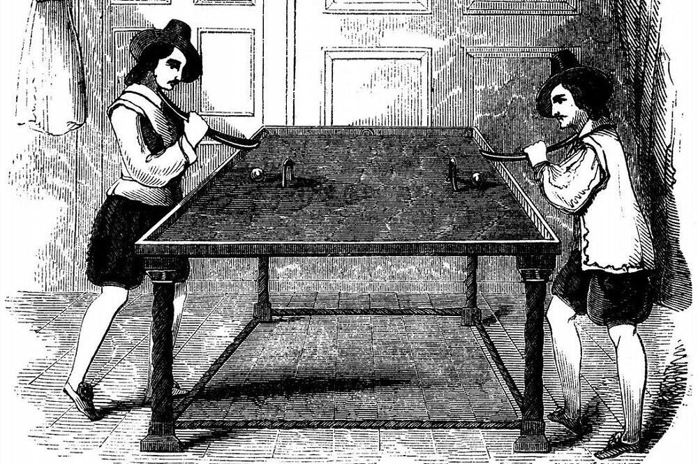 В каком веке появились игры. Анри де Винемом. Бильярд 18 века.