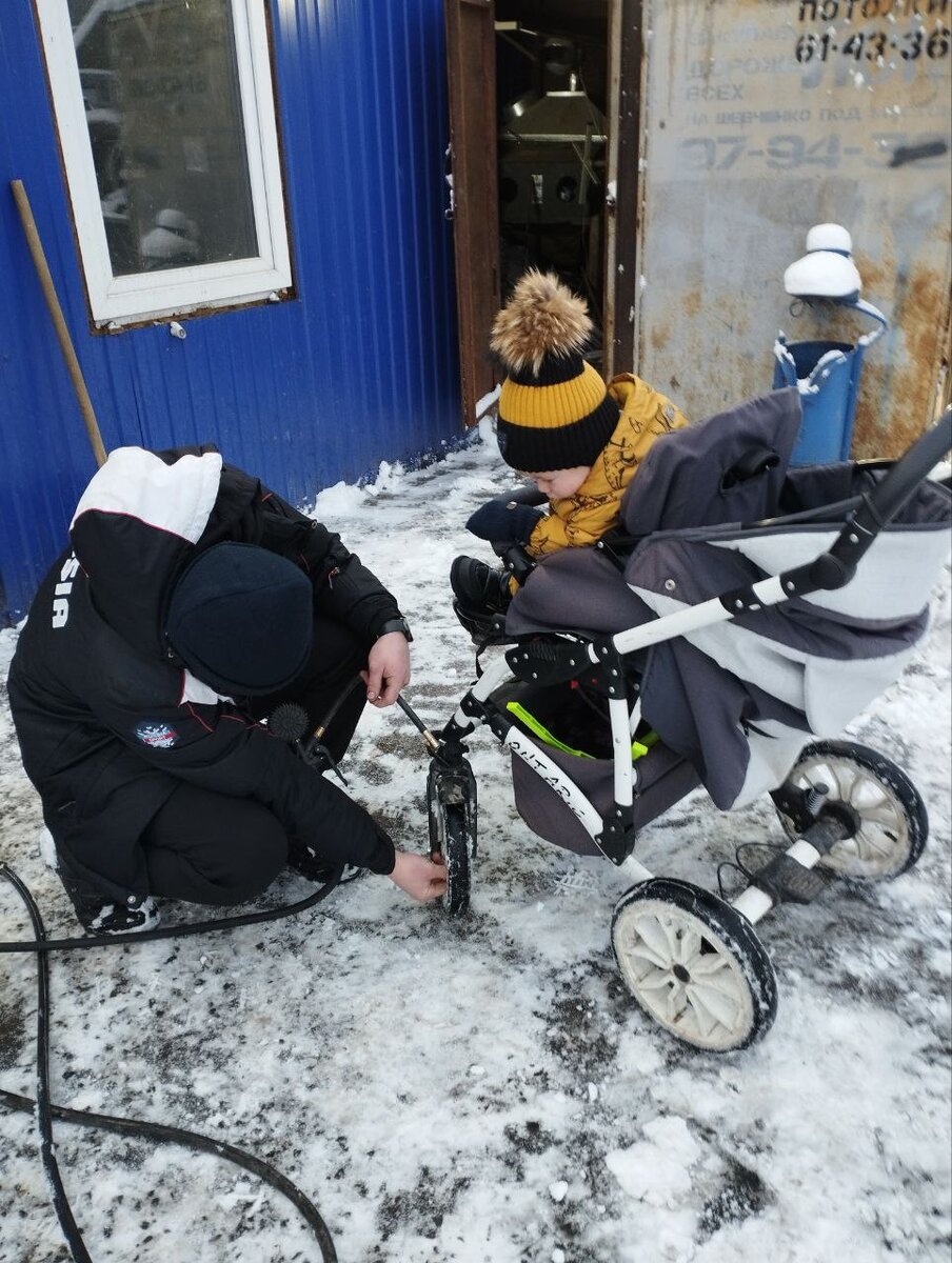 После коляска поехала бодрее