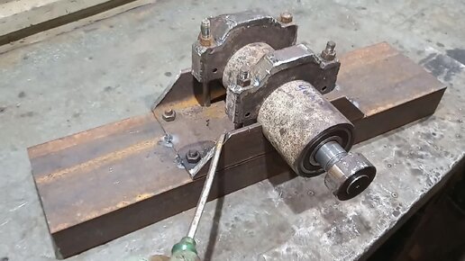 Узел качания на самодельный минитрактор.Балка качалка и узел качания ...