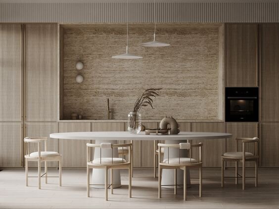 Кухня в стиле джапанди. Источник - pinterest