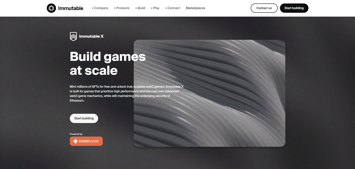 Официальный сайт Immutable X