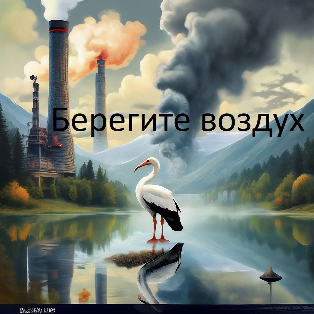 Плакат берегите воздух