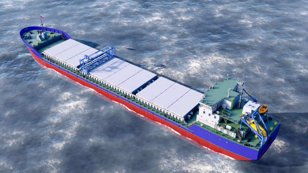 Самоходное сухогрузное судно проекта RDB 63.01. / Фото: Пресс-служба АО "РЦПКБ "Стапель"  📷
