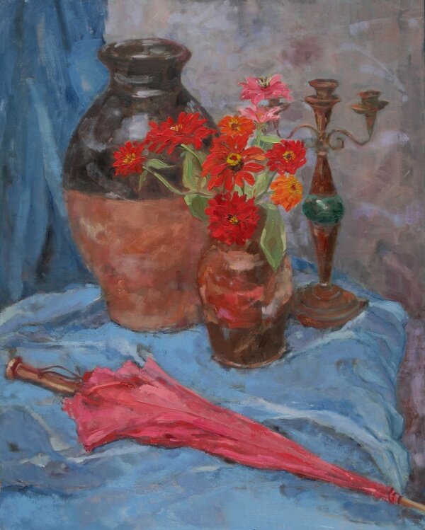 Ванесса Мейси, "Циннии с зонтом"