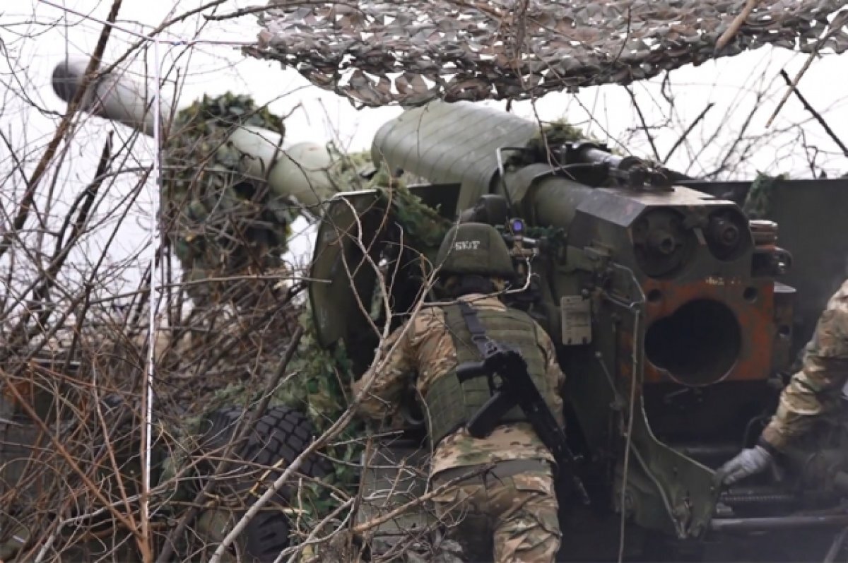    Расчет «Мста-С» ликвидировал укрепленные позиции ВСУ под Купянском