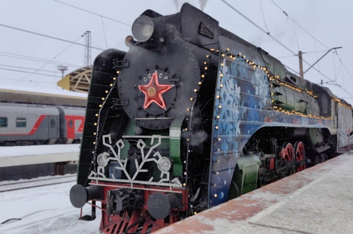    26 декабря на ж/д вокзал Рязань-2 прибудет поезд Деда Мороза