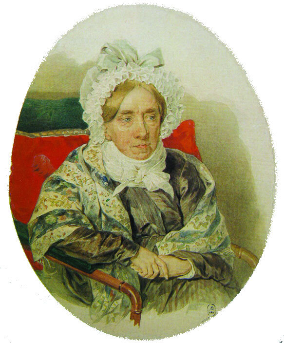 Наталья Кирилловна Загряжская, 1820-е (акв. П. Ф. Соколова)