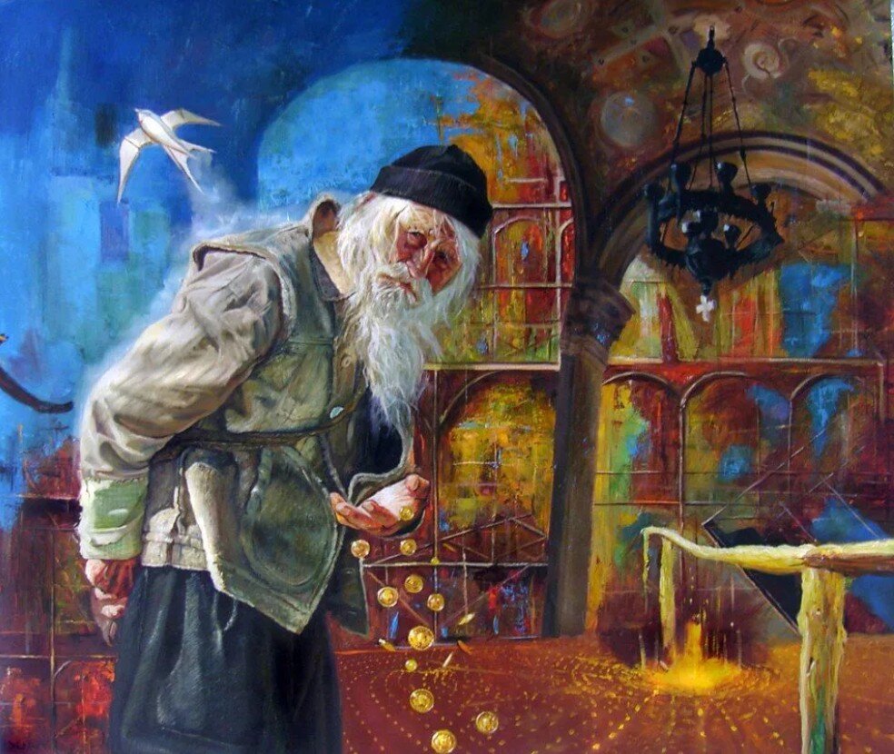 Возле Храма всегда есть те, кто просят милостыню. Добрые сердца прихожан не обеднеют от монет, а жизнь человека наполнится яркими красками, после его помощи.