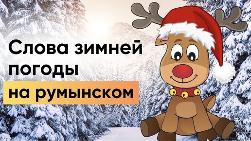 ✨🎄Слова зимней погоды на румынском🎄✨