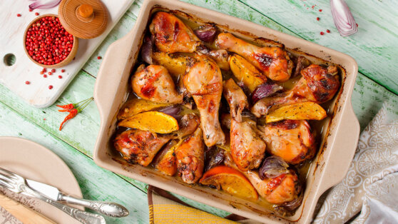    Праздничная кухня: курица на Новый год в цитрусовом маринаде Алина Городниченко