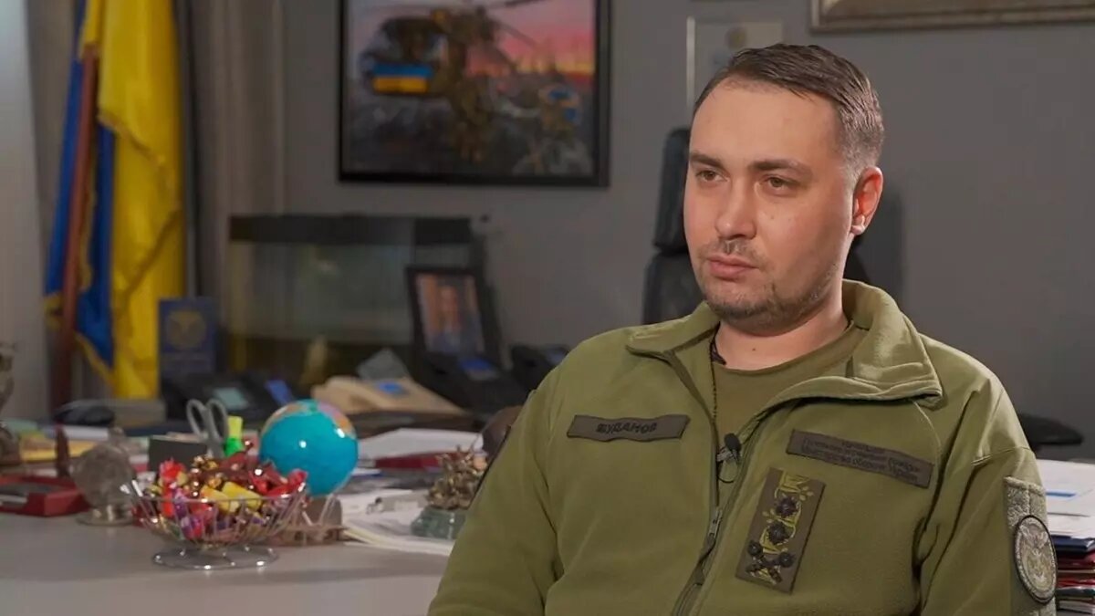 На фото Кирилл Буданов, во время интервью, февраль 2023 года. Фото: Википедия