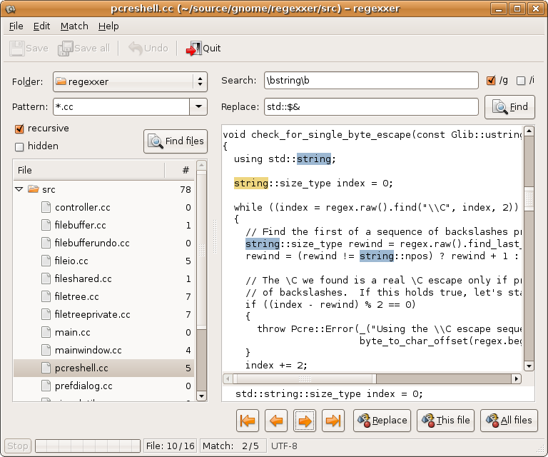 Программа NPOS. Replace в Linux. Perl программа на регулярках. Как работать NPOS. Search edit