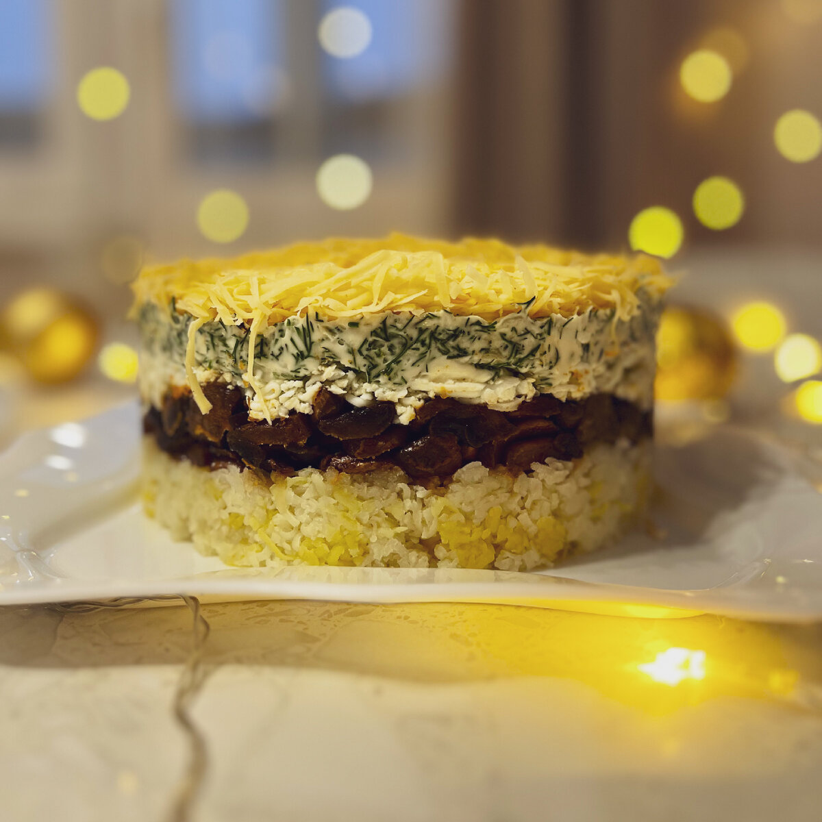 простой и вкусный новогодний салат 