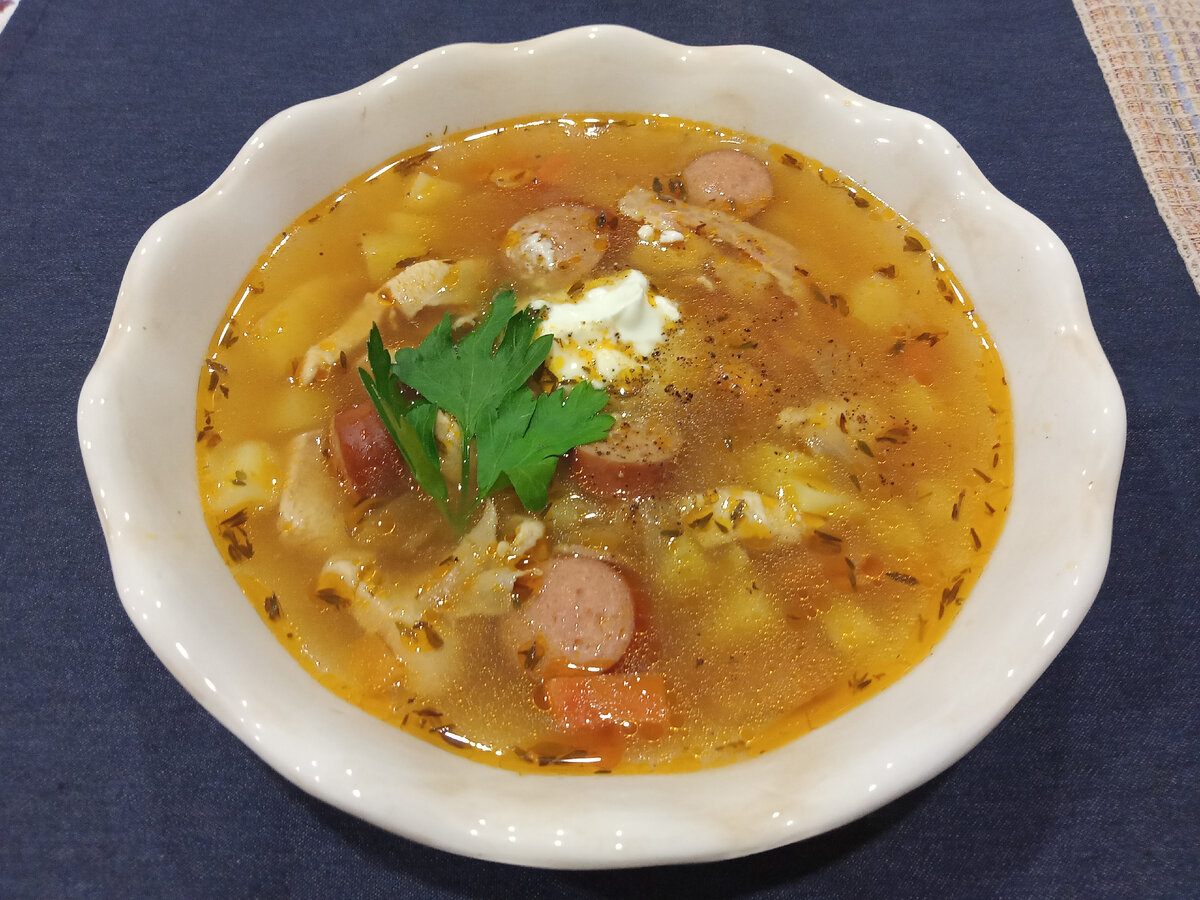 Фасолевый суп с капустой и копченостями рецепт – Греческая кухня: Супы. «Еда»