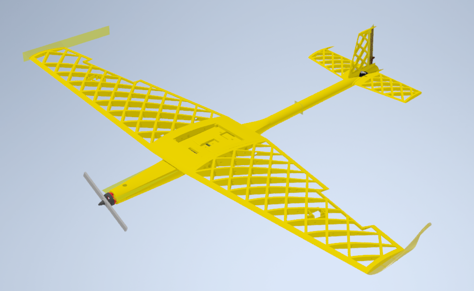 Фото 1. Скрин 3д модели самолета