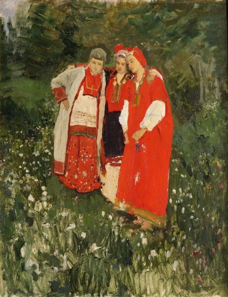 К. А. Коровин. Северная идиллия. Начало 1890-х. Государственный Русский музей. Источник: https://rusmuseumvrm.ru/data/collections/painting/19_20/zh_4333/index.php