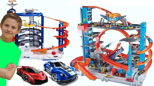 Машинки Hot Wheels для детей и ГИГАНТСКИЕ ТРЕКИ