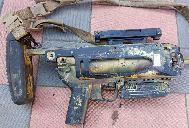 Компактный ручной (подствольный) гранатомёт M320A1. Трофей (фото из открытых источников)