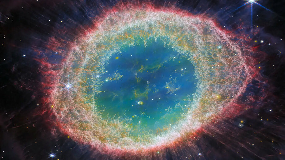 Туманность Кольцо. Фото: NASA, ESA, CSA, STScI, Webb ERO Production Team