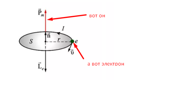 Примерная схема электрона