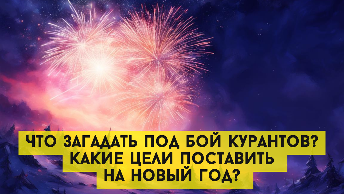 Что загадать под бой курантов? Какие цели поставить на новый год? Разбираемся вместе 