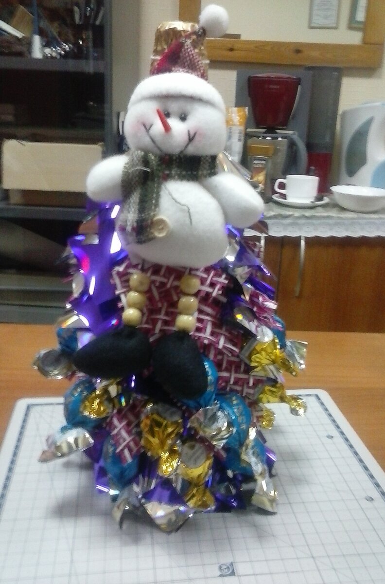 ёлочка из бутылки шампанского