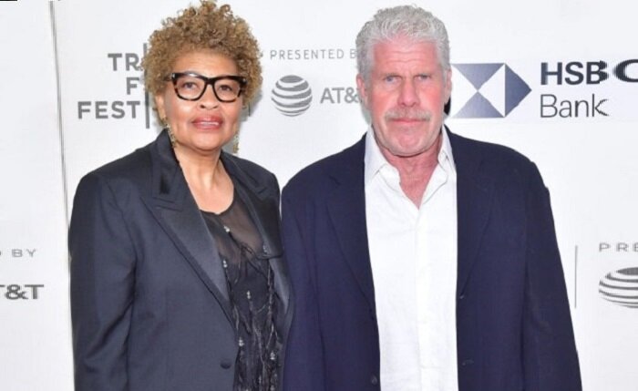  Рон Перлман с бывшей женой Опал.