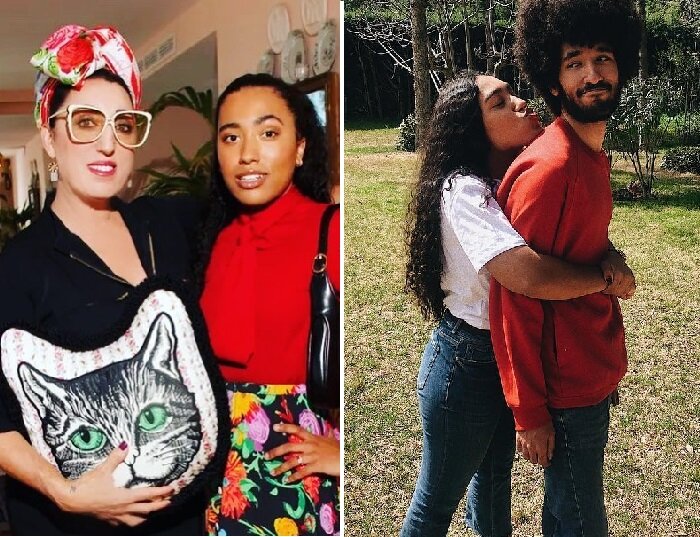  Росси де Пальма с дочерью. / Луна и Габриэль.