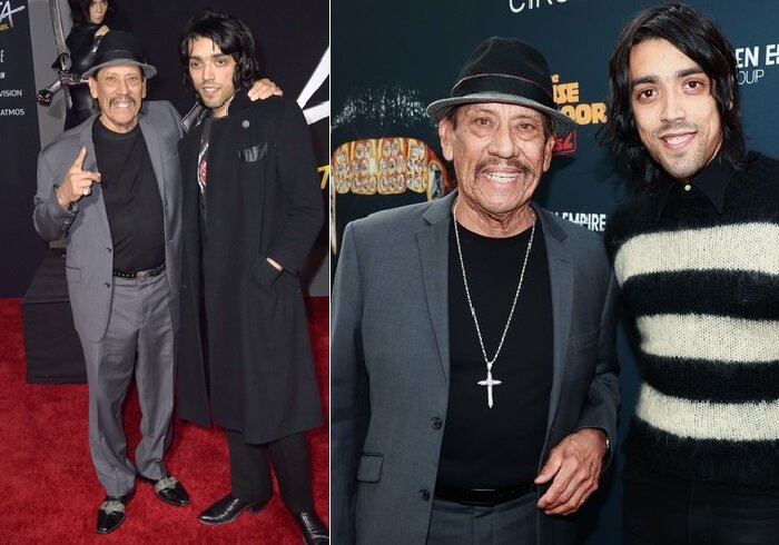  Дэнниэль Трехо со старшим сыном Гилбертом.