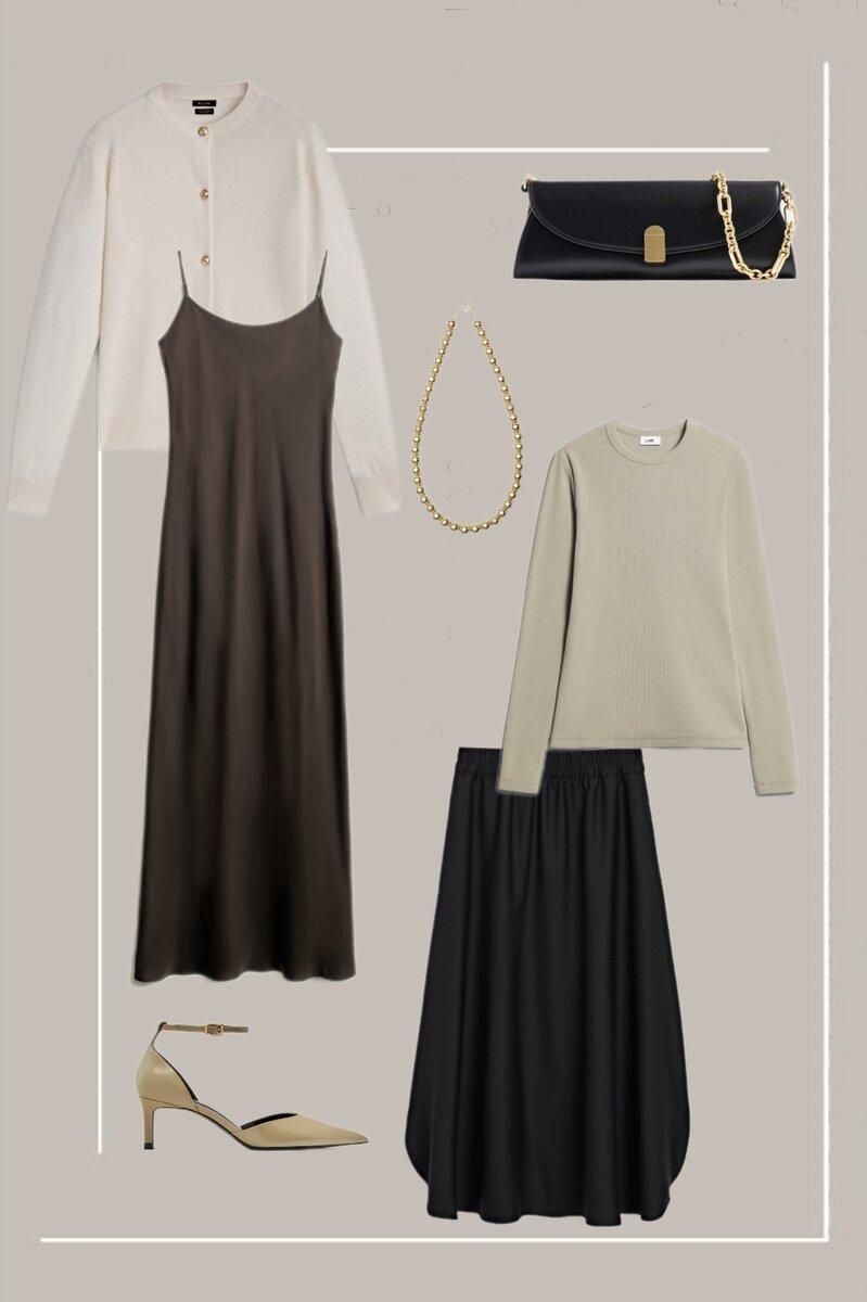 бренды вещей указаны в модном гиде на сайте, коллаж составлен автором