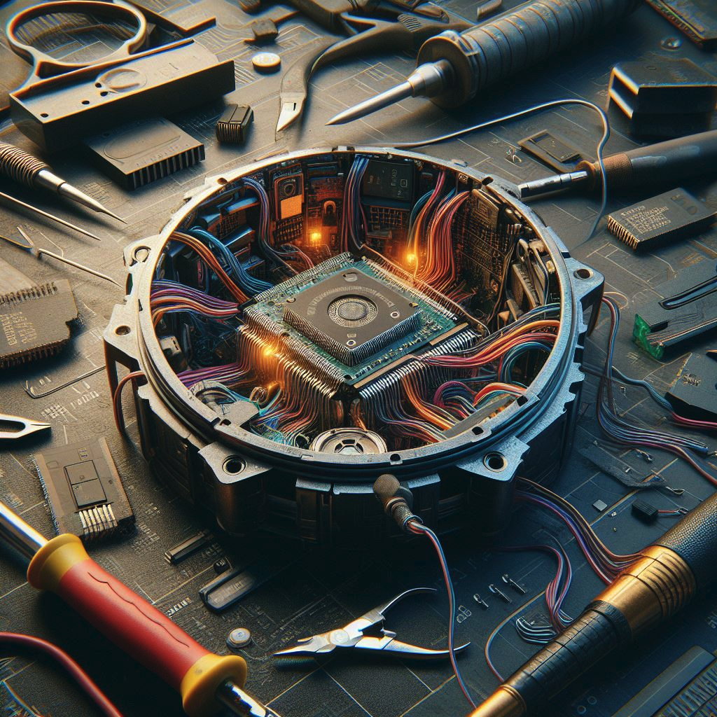 Шифровать так шифровать - с паяльником и неизвестной штукой полной проводов!