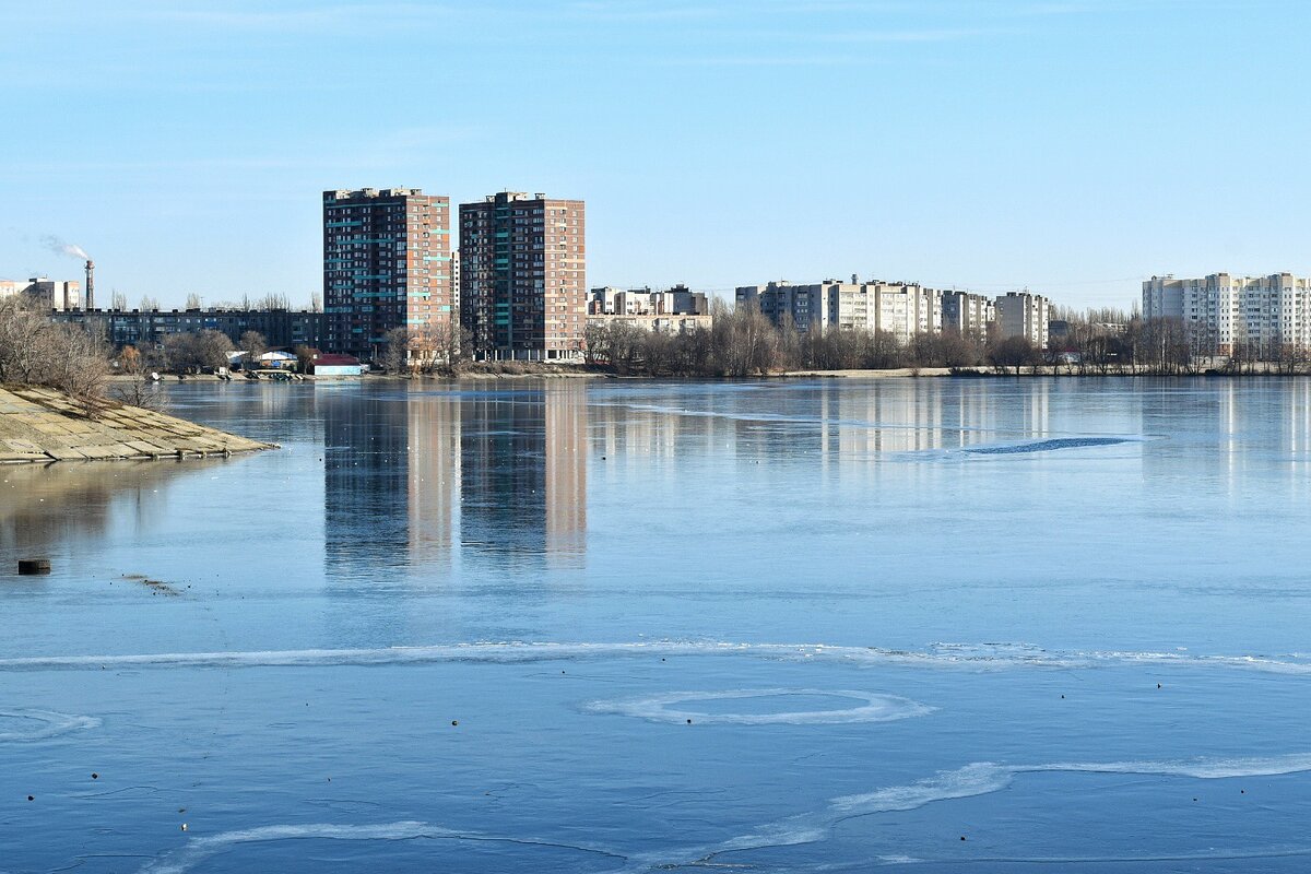 Набережная Максима Горького. Воронеж в ноябре