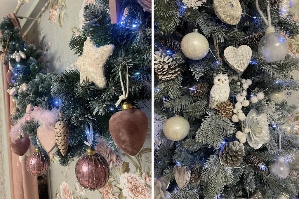 Базовыми цветами для новогодних игрушек являются бежевый, золотой, серебристый. Фото: Урбан Медиа