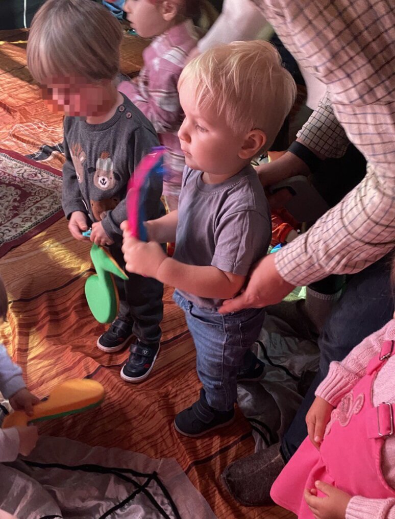 Гришка на детском спектакле театра "Малыш Хаус"