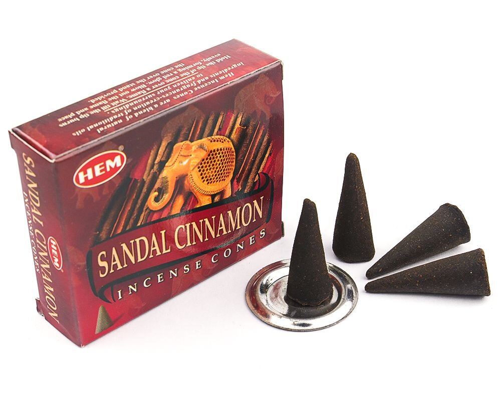Благовония конусы Сандал Корица (Sandal Сinnamon) НЕМ. Фото: gangotri.ru