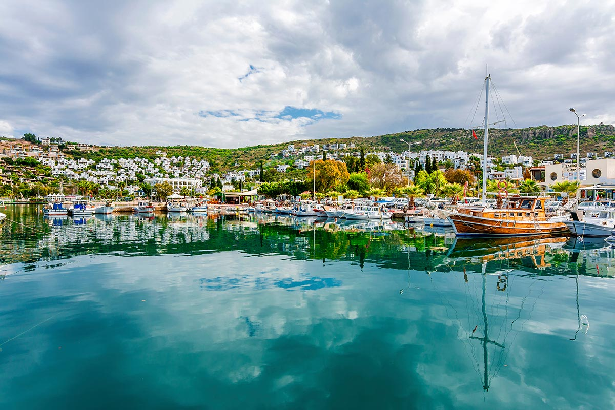 Болрум. Бухта Гюндоган Бодрум. Bodrum Бодрум, Турция. Эгейское море Бодрум. Гюмюшлюк Бодрум Турция.