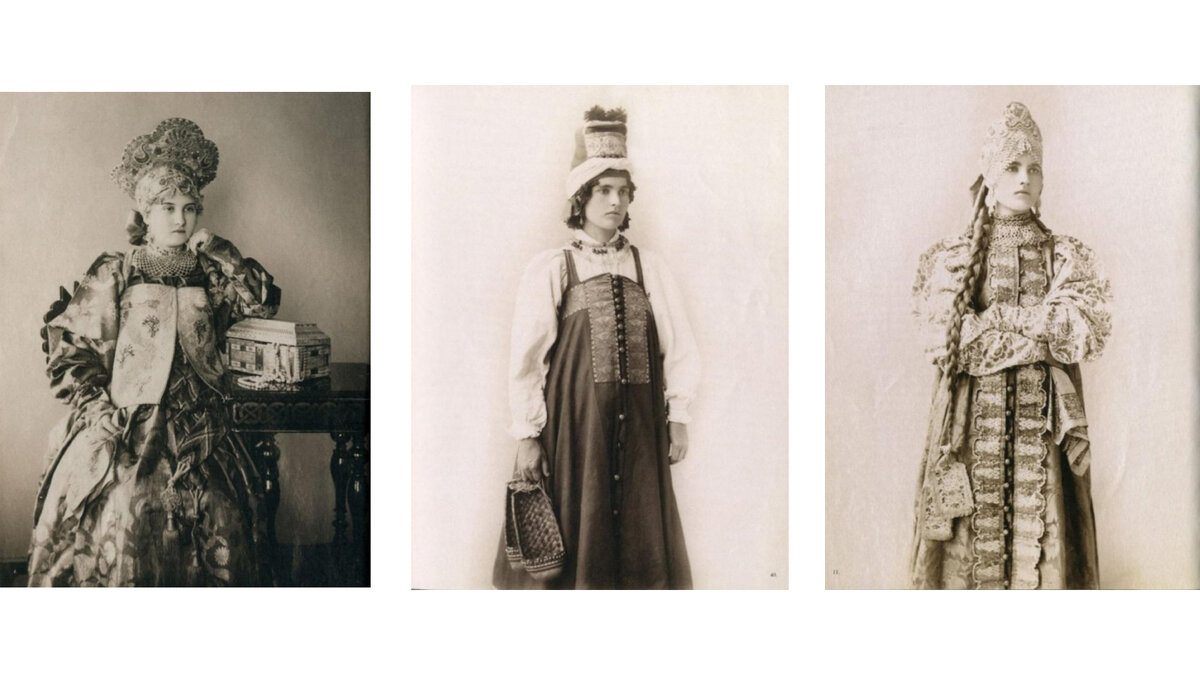 Слева направо: Архангельская губерния, Курская, Нижегородская 