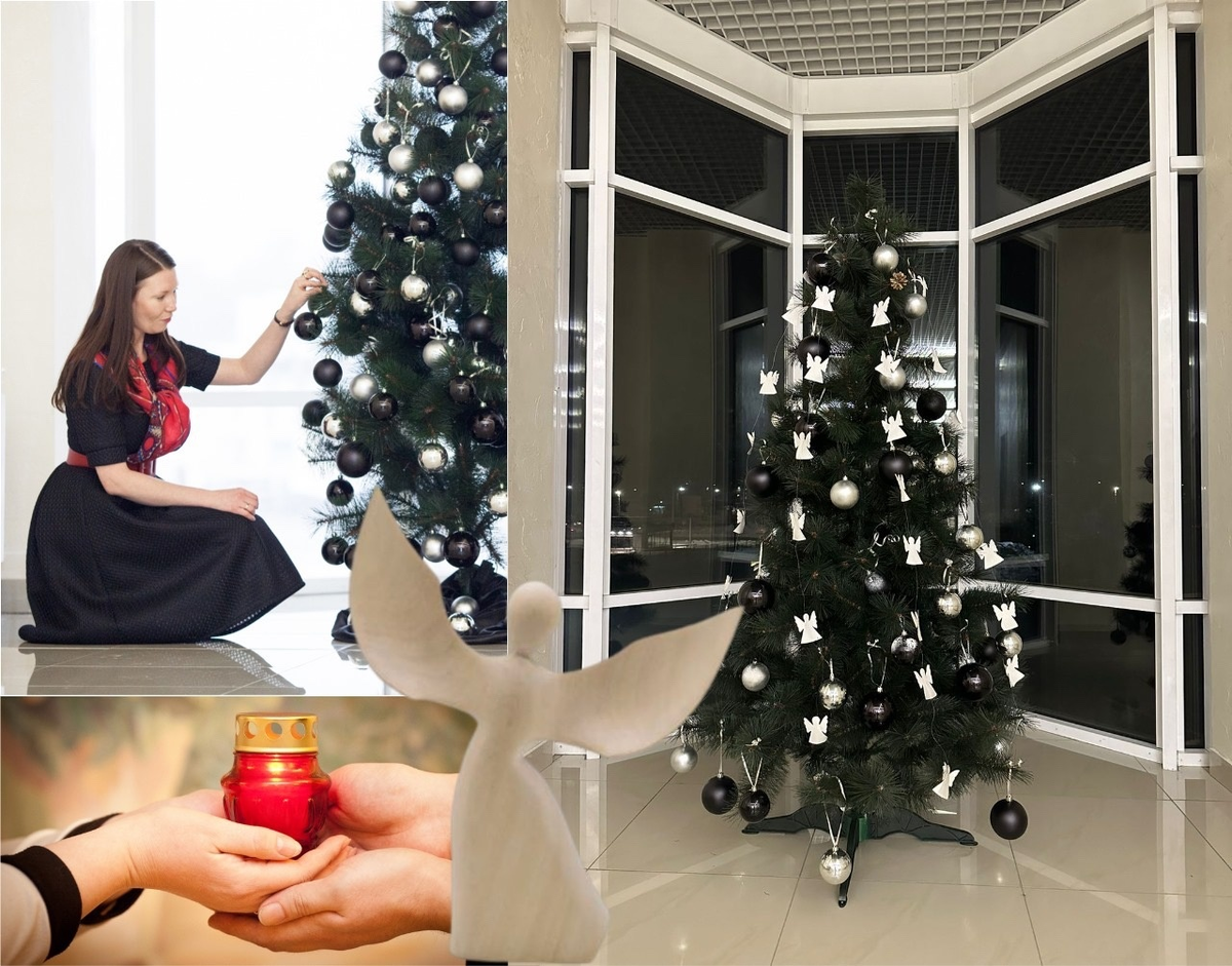 Рождественская елка в единственном в Екатеринбурге доме прощания "Вознесение"