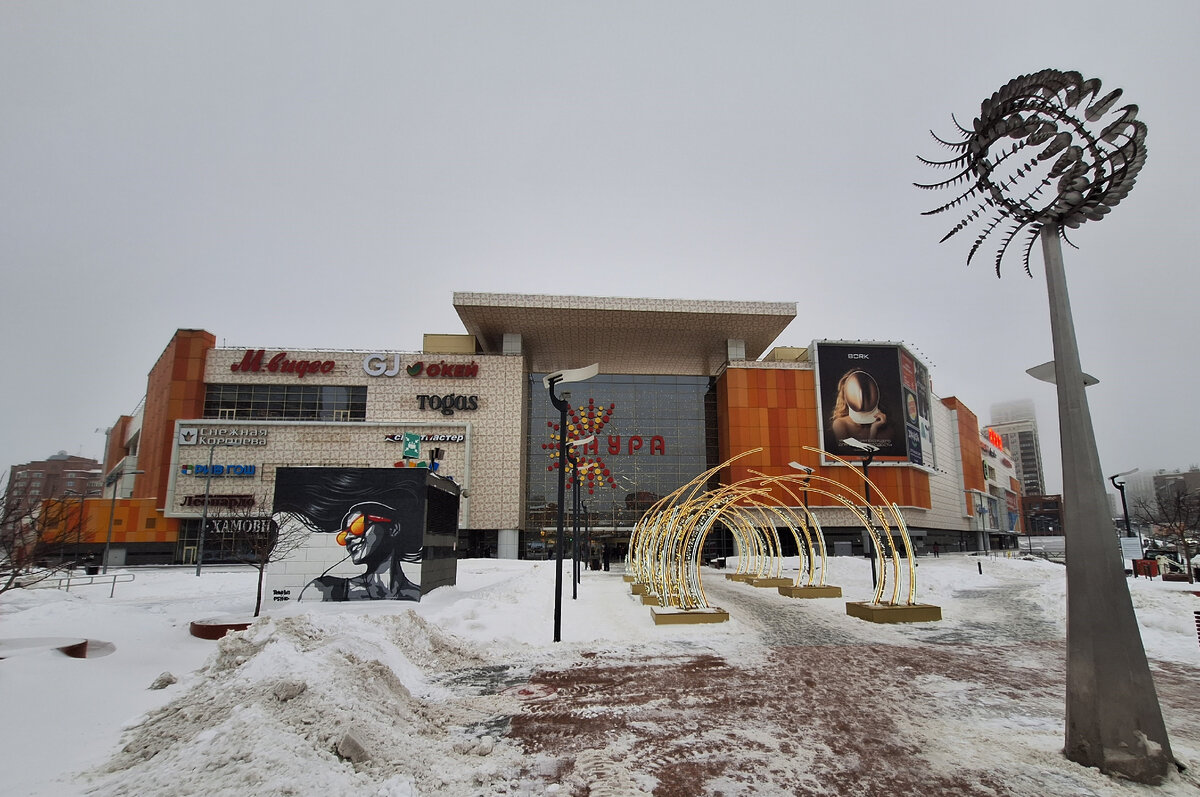 ТРЦ "Аура" издалека.