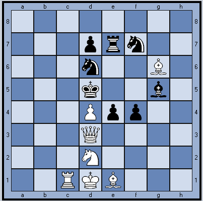 Белые начинают и ставят мат в 4 хода.