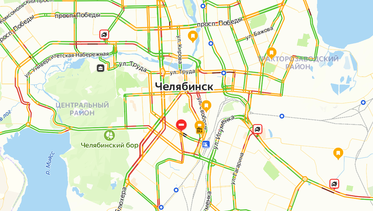 Скрин: сервис Яндекс Пробки