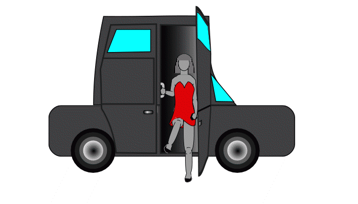 И минимально одетым пассажиркам.