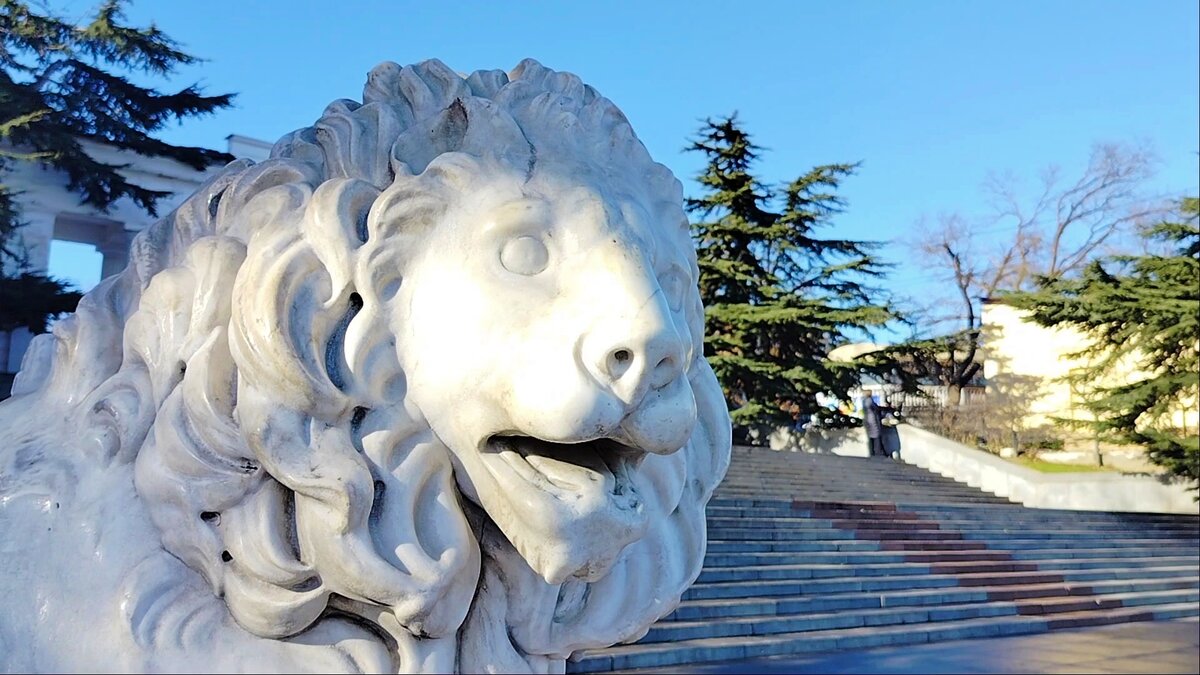 Львы на Графской пристани