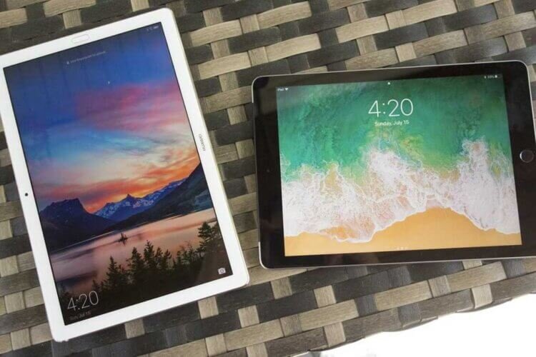    На фоне iPad 9 планшеты на Андроиде смотрятся современно и стильно. Изображение: pcworld.com