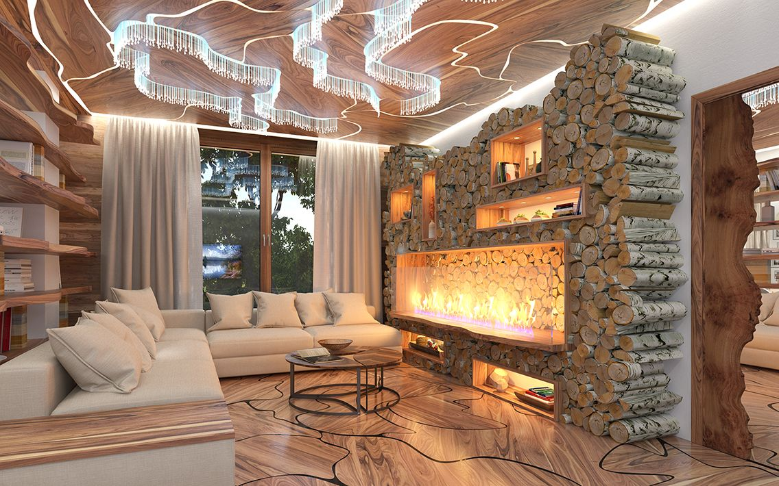 Чем больше объем квартиры, тем больше простора для полета дизайнерской мысли Источник: https://profkrimremont.ru/kvartira-v-eko-stile/