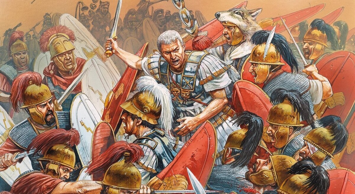 Победа октавиана. Битва при Фарсале (48 год до н. э.). Битва Цезаря и Помпея.