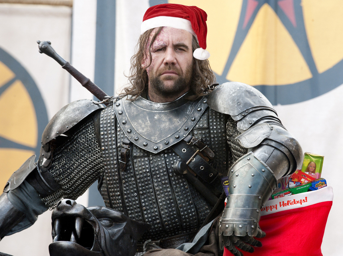 "В пекло праздники!" (с) Сандор Клиган (коллаж www.gameofowns.com).