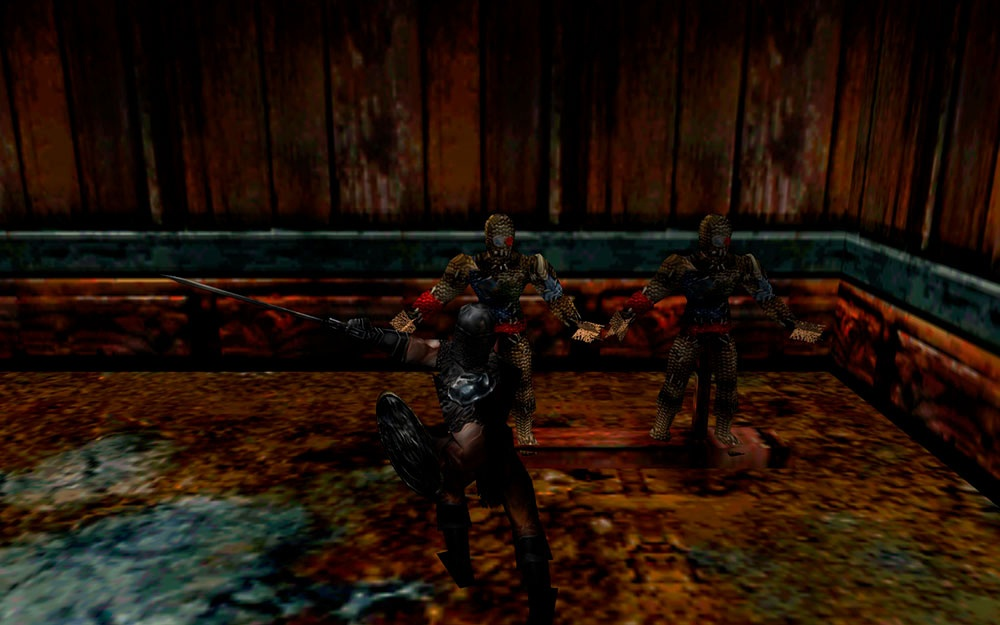 Тренировочные манекены... Даже от них можно было получить люлей.