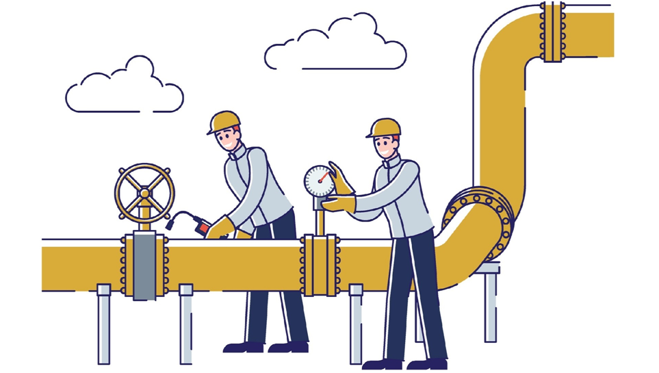 Обслуживание трубы