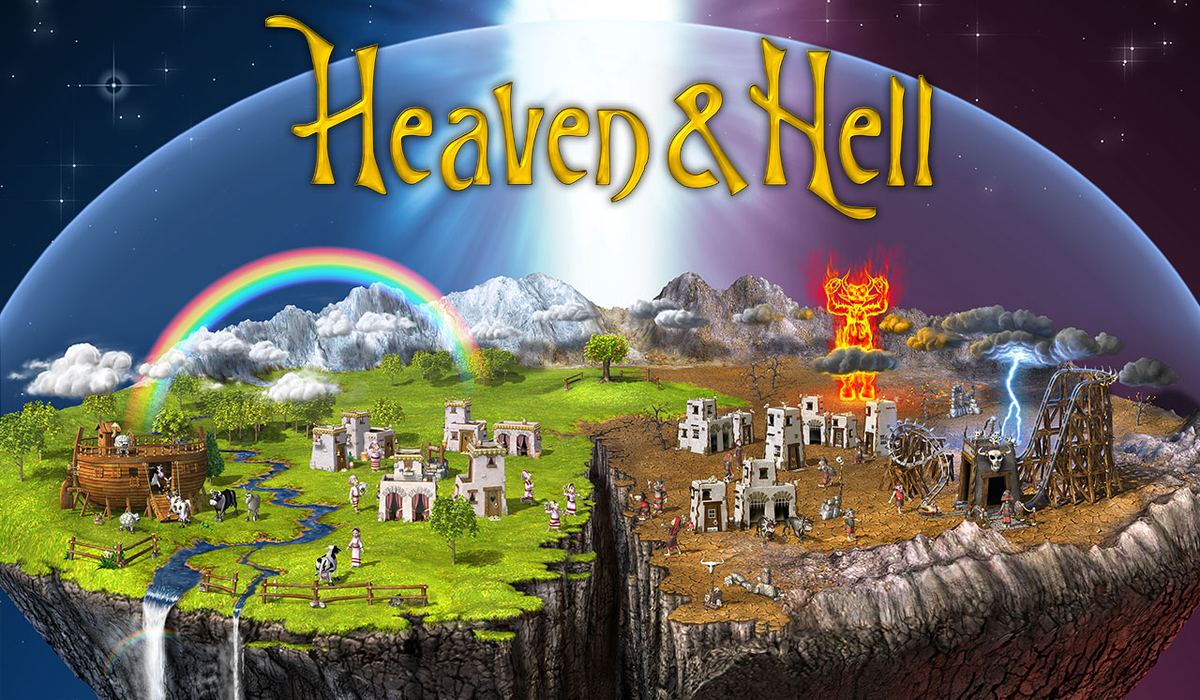 Рай и ад игра. Heaven and Hell игра. Black Sabbath Heaven and Hell 1980. Heaven vs Hell игра.